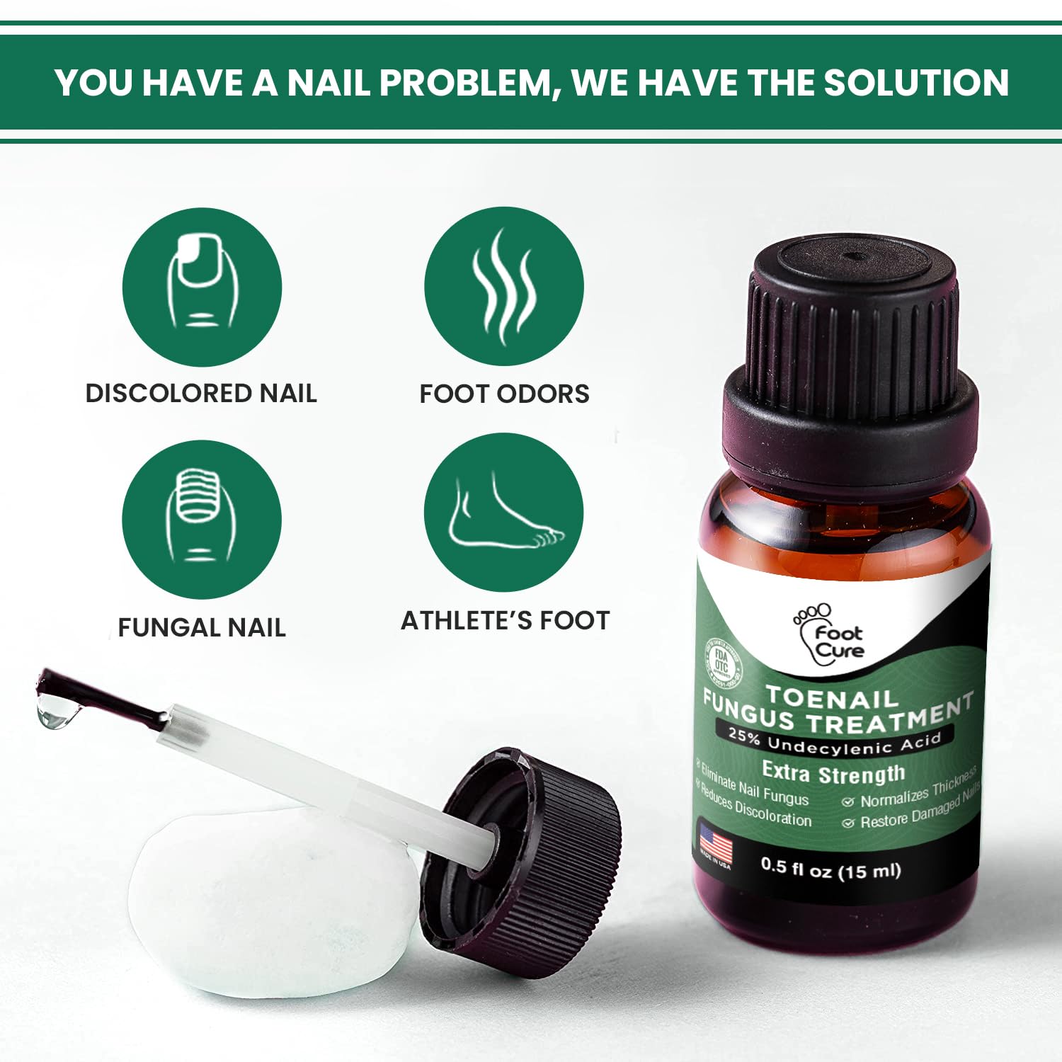 Toenail Fungus Treatment Extra Strength - Best nail fungus treatment for fingernails, nail repair, toenail softener, yellow toenail treatment, ingrown nails and foot fungus treatment extra strength 24Hr Smart